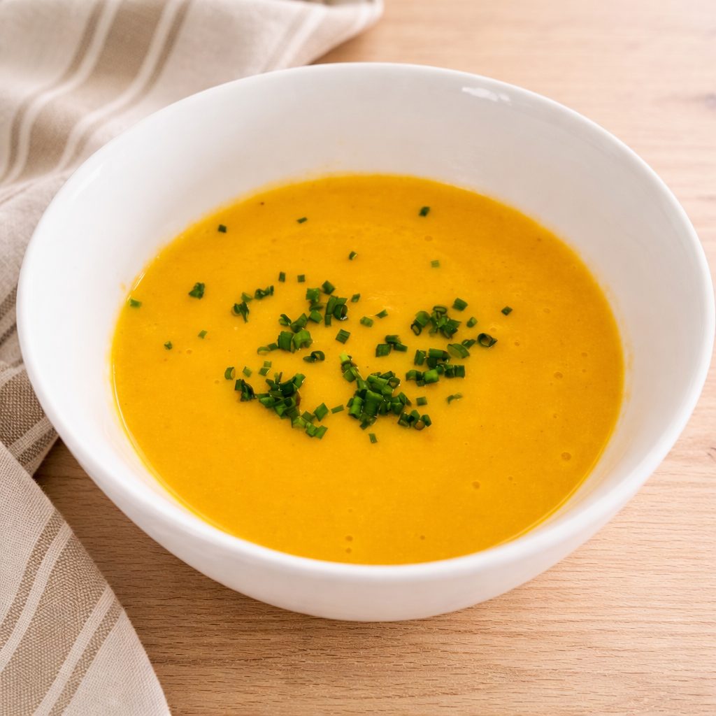 מרק כתום בניחוח ג'ינג'ר שמרקיד את החושים 🥣✨