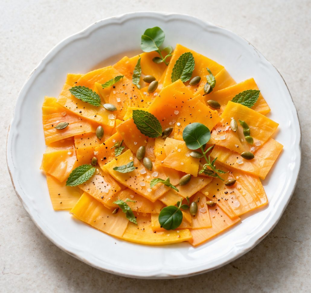 מרענן, כתום ומושלם: קרפצ'יו דלעת לסוף הקיץ 🎃