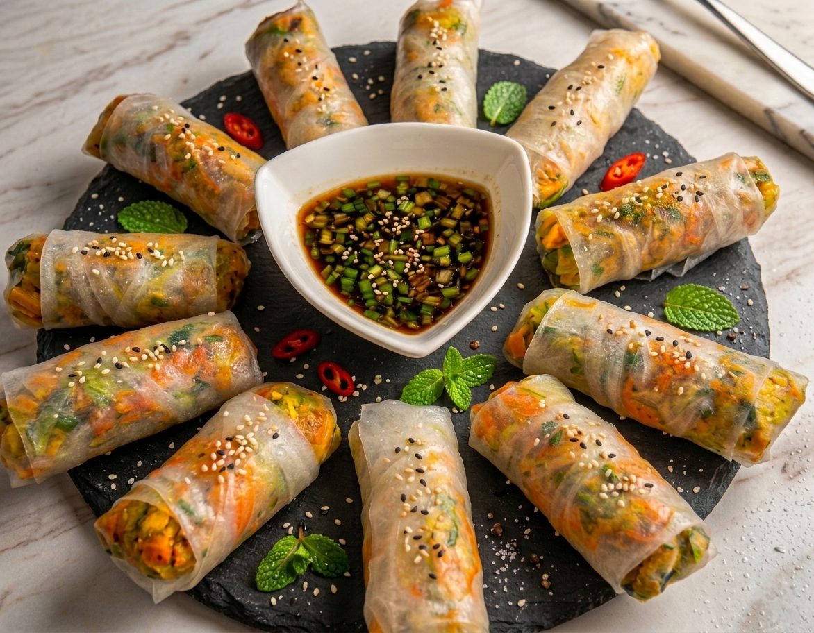 המדריך המלא: דפי אורז במילוי ירקות מוקפצים (הנשנוש הבריא שסוגר לכם פינה)