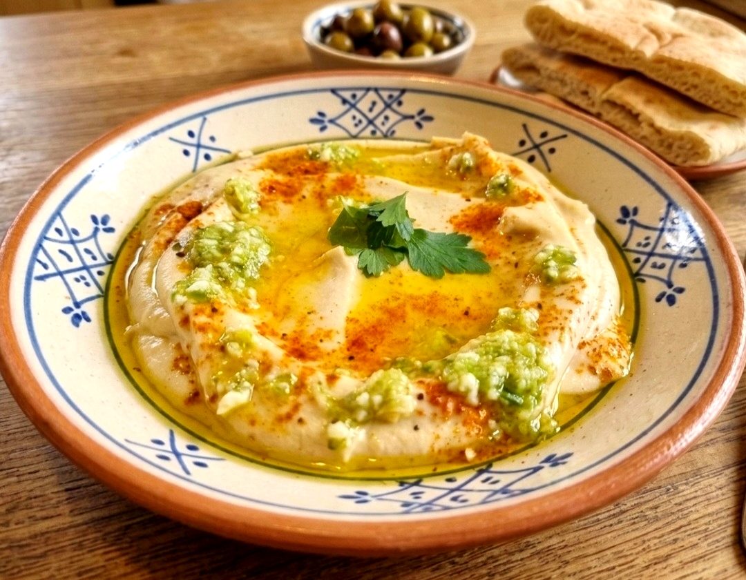 ממרח עדשים כתומות בסגנון חומוס